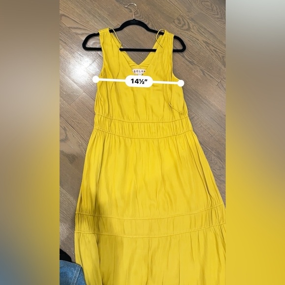 Dolan Mustard Yellow Maxi Dress XS boho bohemian summer - Picture 8 of 8